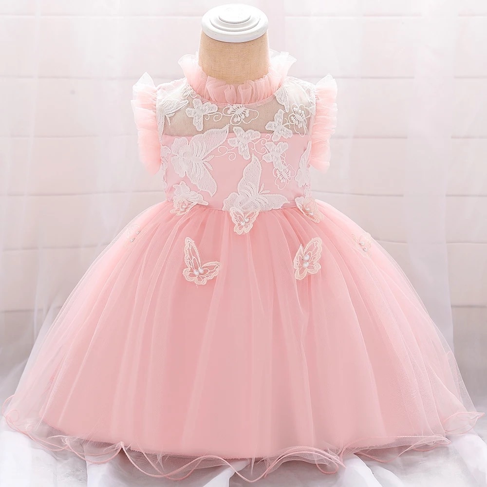Luxury Embroidered Special Occasion Butterfly Appliqué Dress 5041